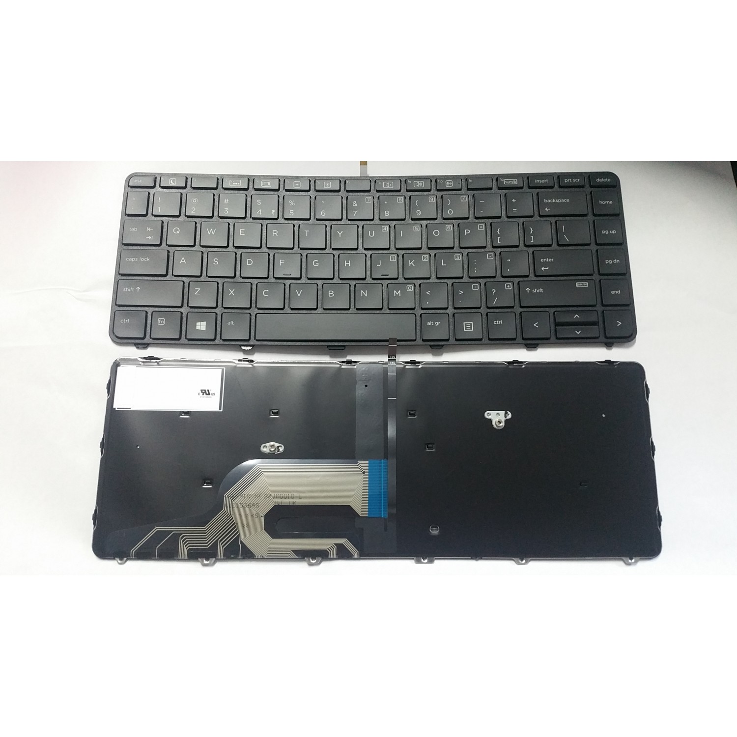 Tastatura laptop noua HP 430 G3 Black Frame Black (Backlit, WIN 8) US